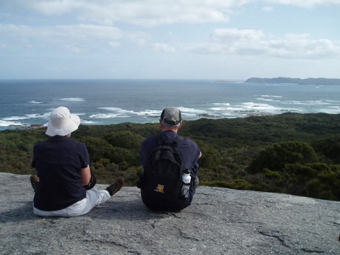 Taking in the view over William Bay.