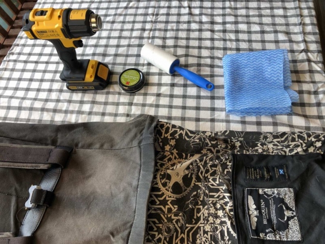 Items needed for re-waxing canvas