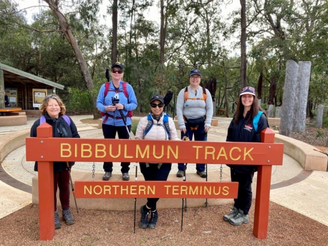 Hikers setting off from the Northern Terminus - Off The Beaten Track WA
