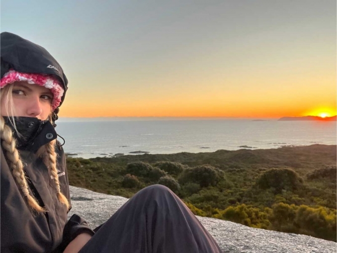 Zara White on the Bibbulmun Track