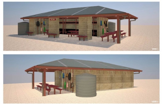 Drawing of the new shelter