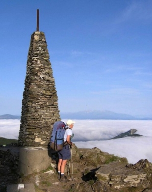 Last day cairn on Pic Neu