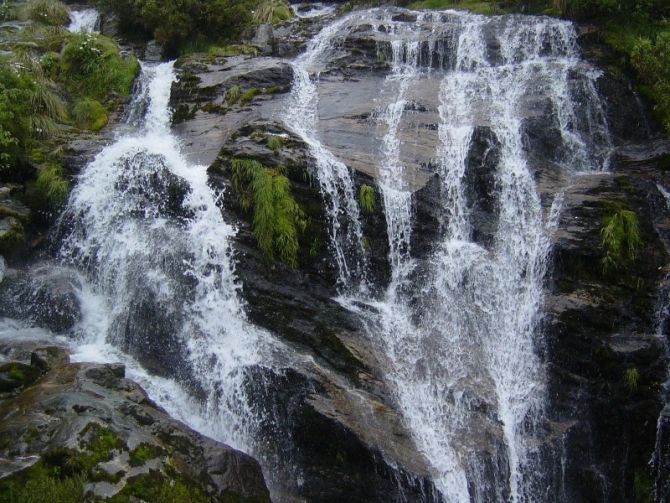 The spectacular Sutherland Falls.