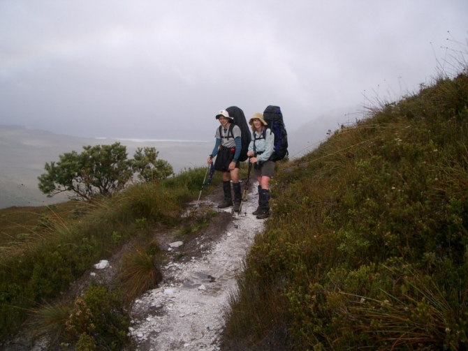 Tackling the hills.