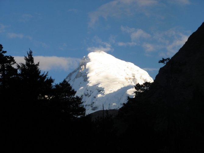 Jholomari - the view from my tent.