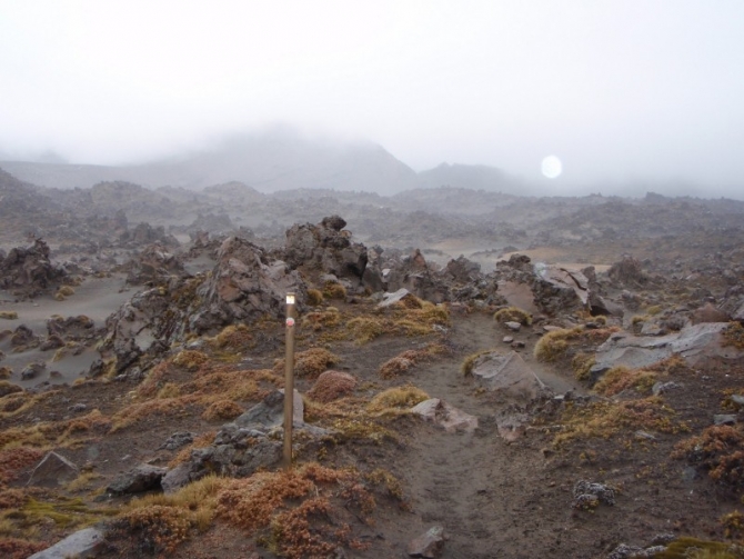 A moonscape surrounds us.