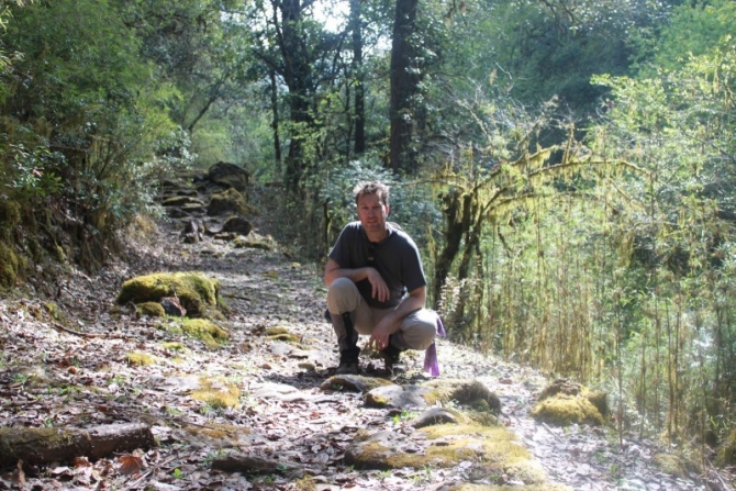 The Author on the Ancient Rd.
