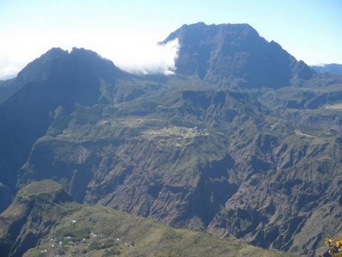 Rugged terain across the Cirque