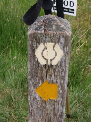 Typical trail marker.