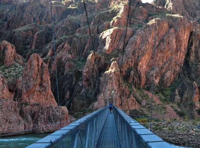 Crossing the Silver Bridge.