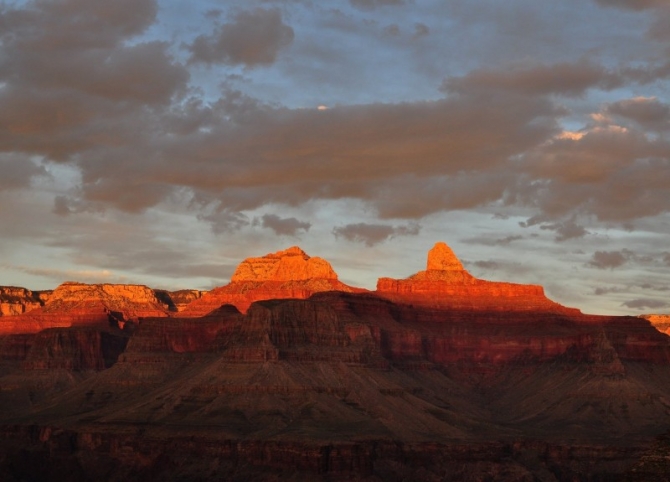 View from Plateau Point at sunset.