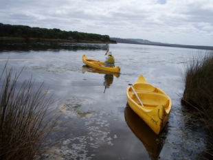 Canoes must be left on either side of Irwin Inlet to enable the next walker to get across.