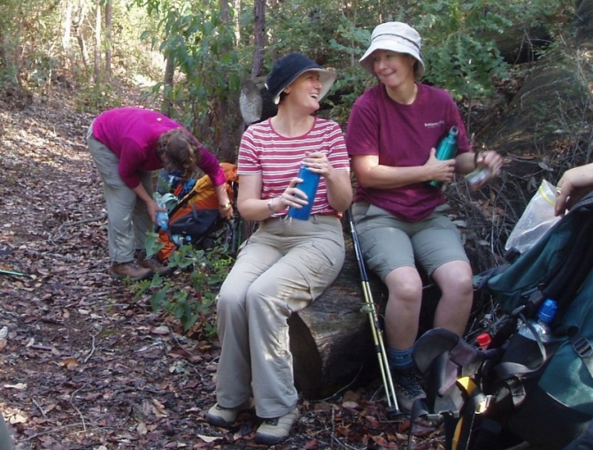 Enjoying time out in the bush.