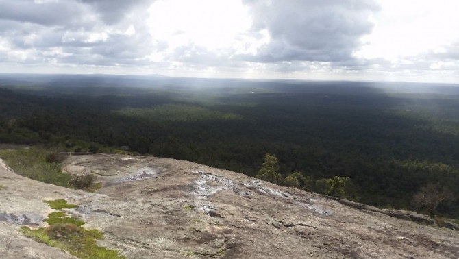 View from one of the many granite domes.