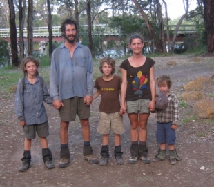 The Underwoods at the end of their 11 week walk to Denmark.