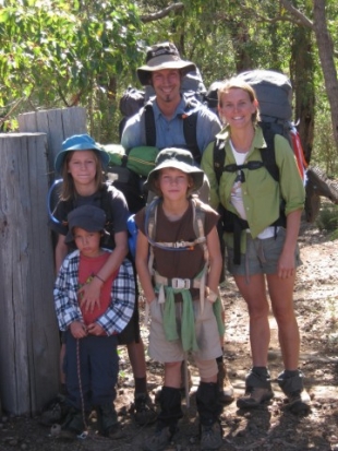 The Underwood family about to set off from the Nothern Terminus on their journey to Denmark.