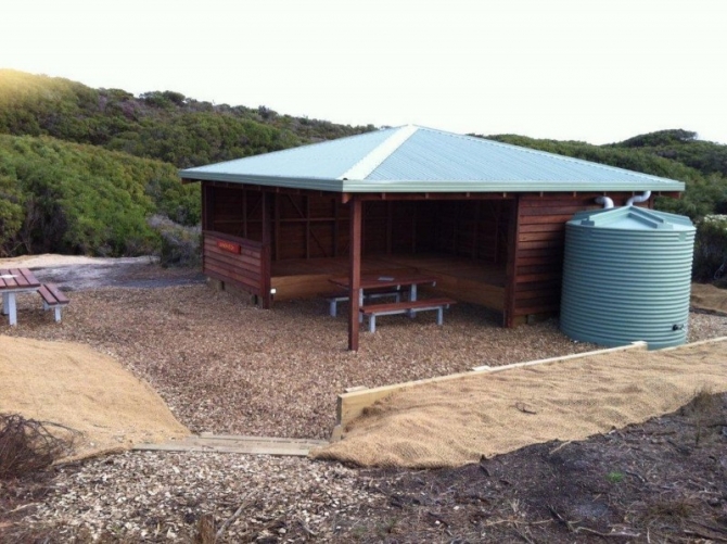 Sandpatch campsite before being destroyed in May, 2018.