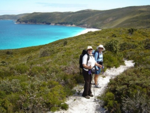 Walkers east of Dingo Beach near Torbay Campsite.