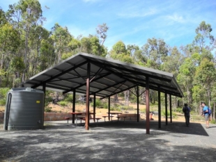 Lyall’s Mill Campsite on the Wellington spur trail.