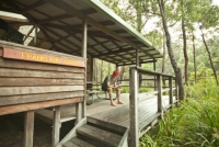 Relaxing with a good book.