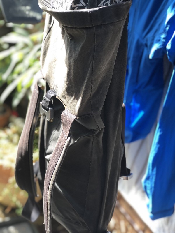 Pack drying on the clothesline