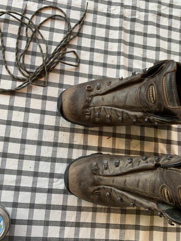 Laces removed from boots
