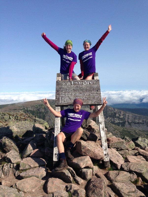 Mt Katahdin -the highest mountain in Maine (1,605 m).