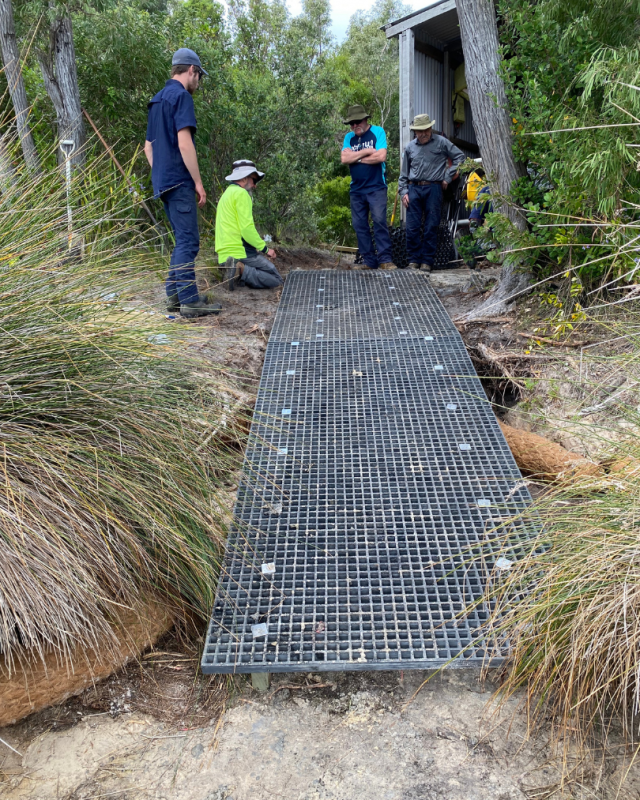 The completed ramp
